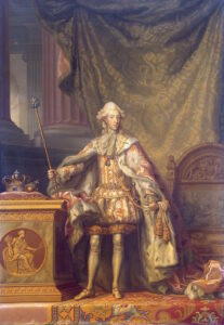 Oil painting on canvas. Portrait of King Christian VII of Denmark